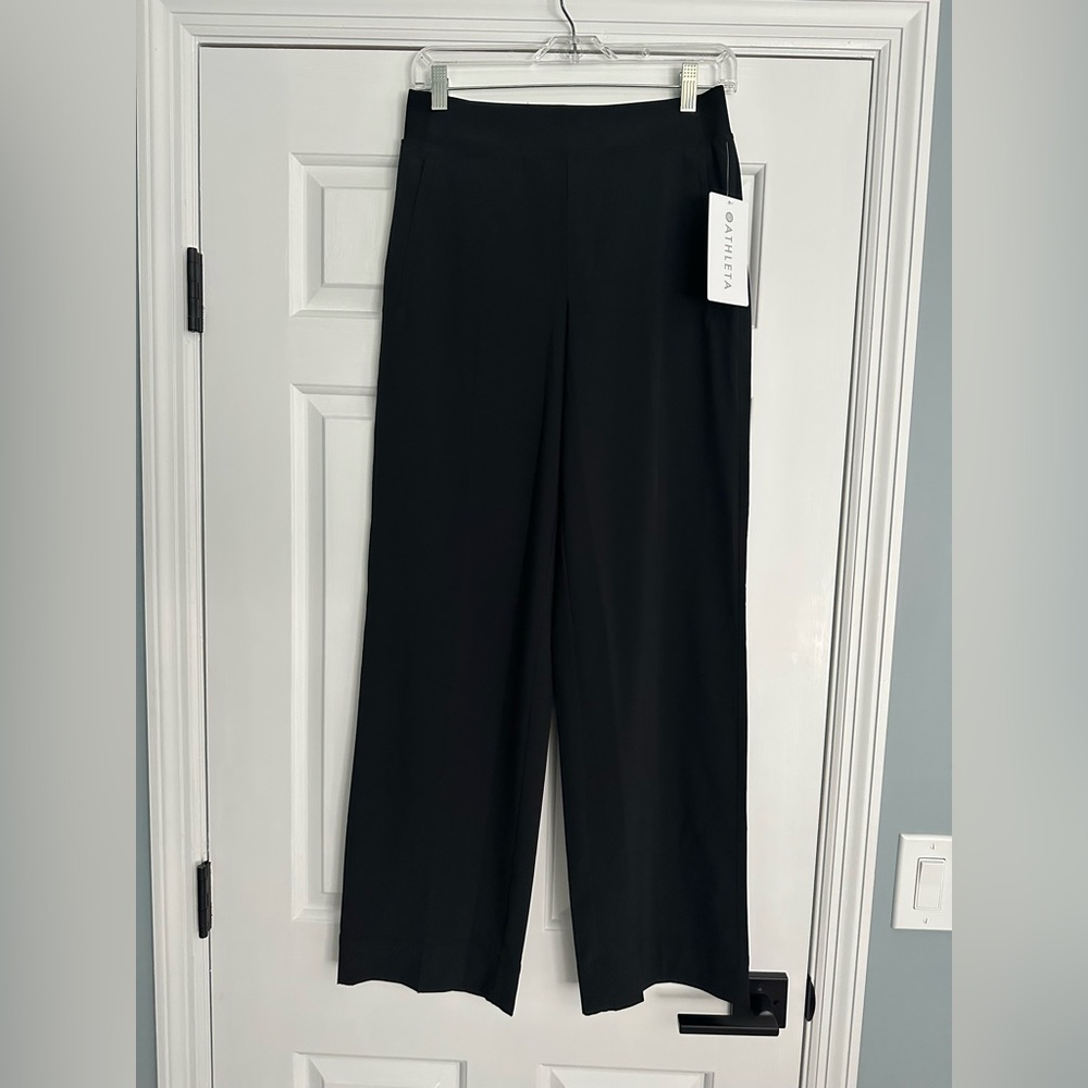Athleta Brooklyn Heights Black Wide Leg Pants